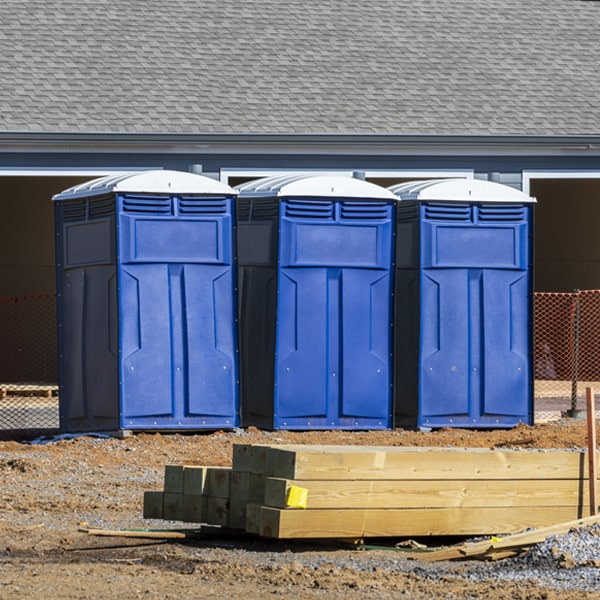 do you offer hand sanitizer dispensers inside the portable restrooms in West Fairview